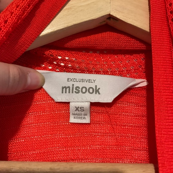 Exclusively Misook Sheer Cardigan Sweater - Picture 8 of 9